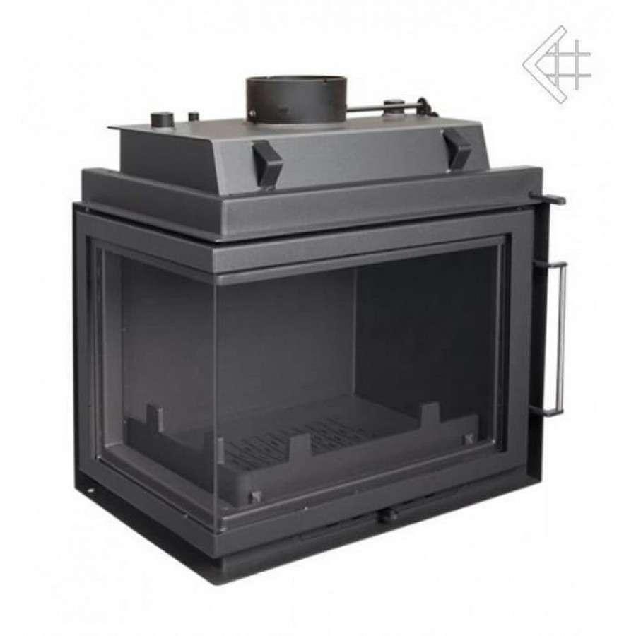 Каминная топка Kratki Maja/PW/BL/12/BS/W (угловое стекло слева, змеевик) Амазонка бай фото в Пинске