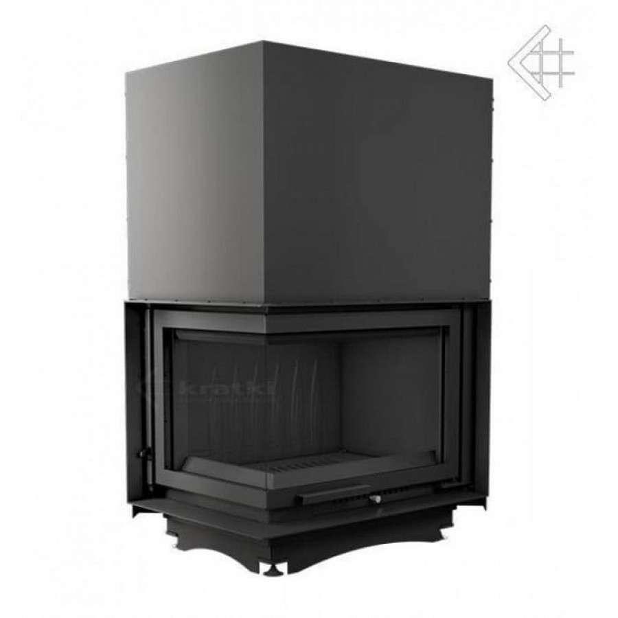 Каминная топка Kratki Zuzia/L/BS/G (угловое стекло слева, гильотина) Амазонка бай фото в Пинске