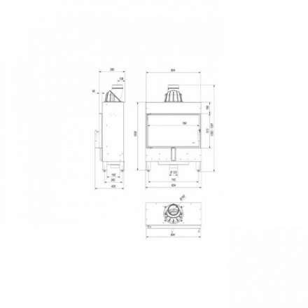 Каминная топка Kratki Lucy/14/Slim в Пинске