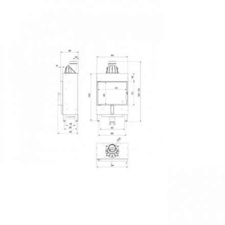 Каминная топка Kratki Lucy/12/Slim в Пинске