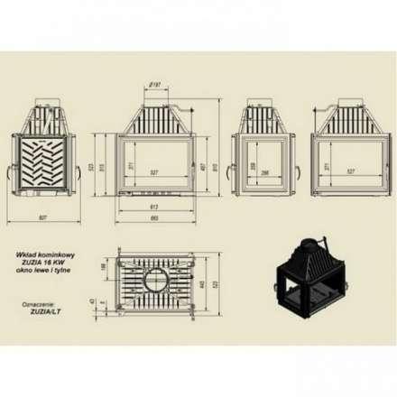 Каминная топка Kratki Zuzia/LT в Пинске