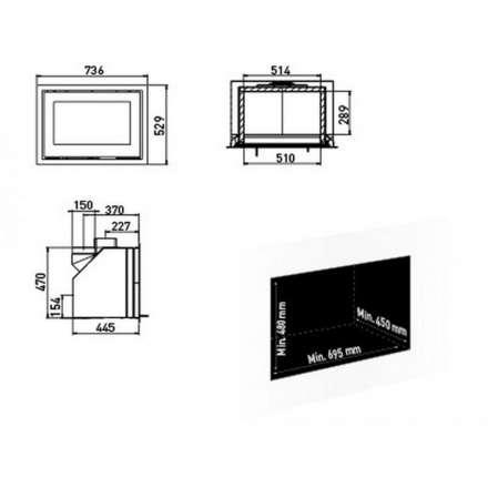 Каминная топка Lotus H470 Magic в Пинске