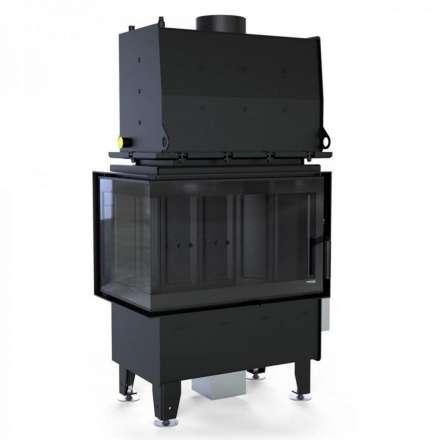 Каминная топка Defro Home RIVA SM BL SHORT угловая, с водяным контуром в Пинске