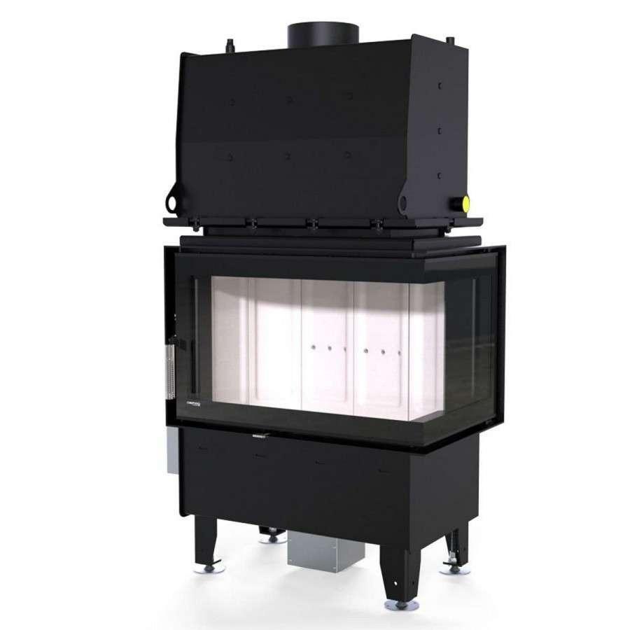 Каминная топка Defro Home RIVA SM BP SHORT угловая, с водяным контуром Амазонка бай фото в Пинске