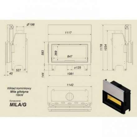 Каминная топка Kratki Mila/G в Пинске