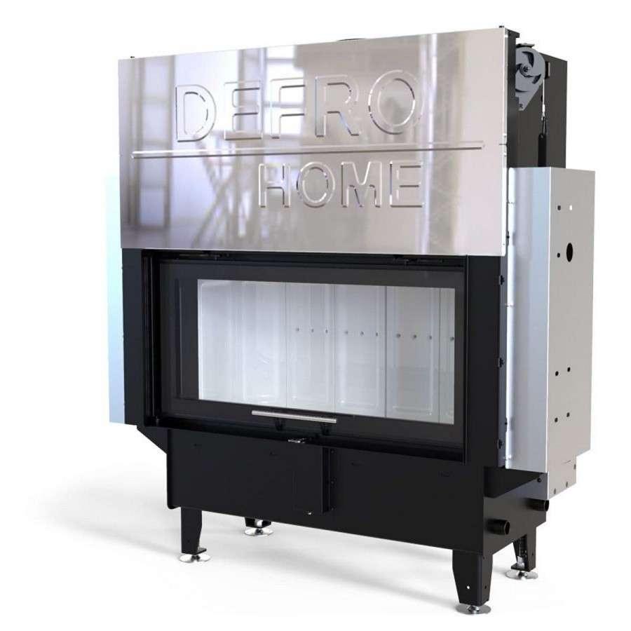 Каминная топка Defro Home RIVA LA G SHORT с водяным контуром и подъемом стекла вверх Амазонка бай фото в Пинске