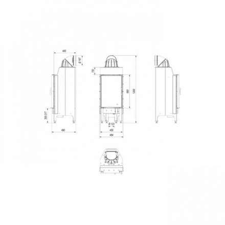 Каминная топка Kratki Nadia/9 в Пинске