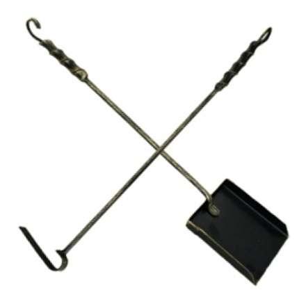 Набор кочерга и совок Везувий кованный купить в Пинске