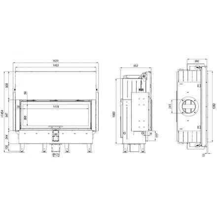 Каминная топка DEFRO HOME INTRA XLA G в Пинске