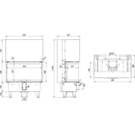 Каминная топка DEFRO HOME INTRA ME C G в Пинске