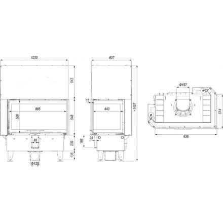 Каминная топка DEFRO HOME INTRA ME BL G в Пинске