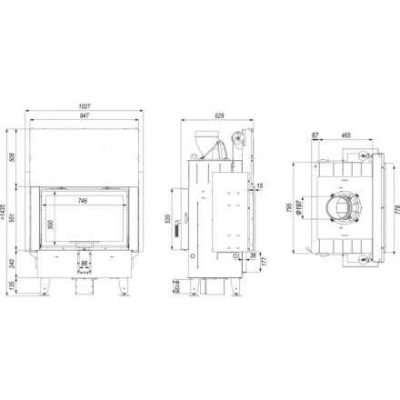 Каминная топка DEFRO HOME INTRA ME T G в Пинске