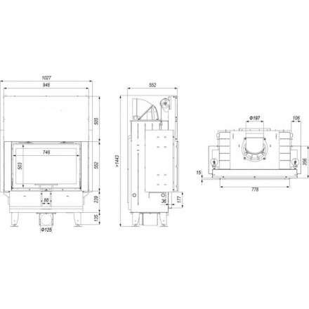 Каминная топка DEFRO HOME INTRA ME G в Пинске