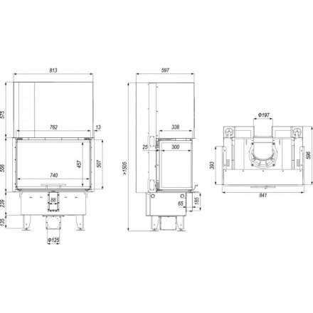 Каминная топка DEFRO HOME INTRA SM C G в Пинске