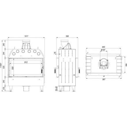 Каминная топка DEFRO HOME INTRA LA T в Пинске