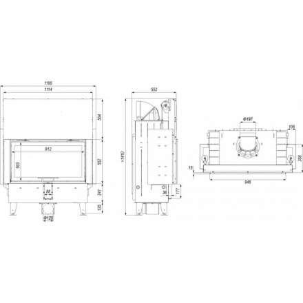 Каминная топка DEFRO HOME INTRA LA G в Пинске