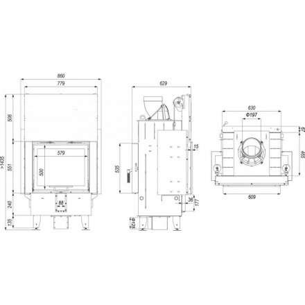 Каминная топка DEFRO HOME INTRA SM T G в Пинске