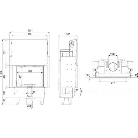 Каминная топка INTRA ME SLIM G в Пинске