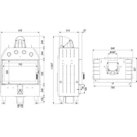 Каминная топка DEFRO HOME INTRA ME в Пинске