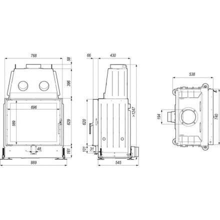 Каминная топка PORTAL ME в Пинске