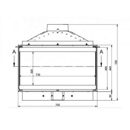 Каминная топка KFD ECO MAX 7 3F basic в Пинске