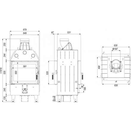 Каминная топка DEFRO HOME INTRA SM T в Пинске