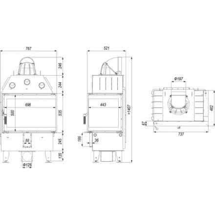 Каминная топка DEFRO HOME INTRA SM BP в Пинске