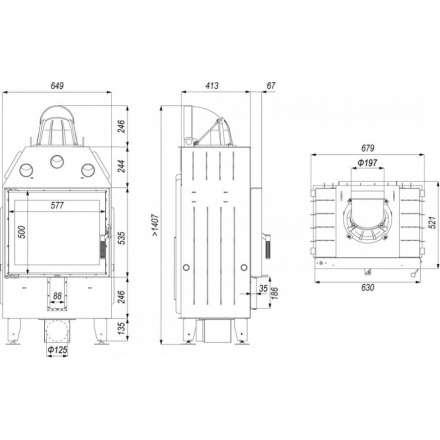 Каминная топка DEFRO HOME INTRA SM в Пинске
