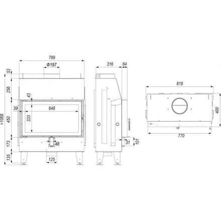 Каминная топка IMPULS ME в Пинске
