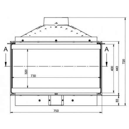 Каминная топка KFD ECO iMAX 7 3F standard в Пинске