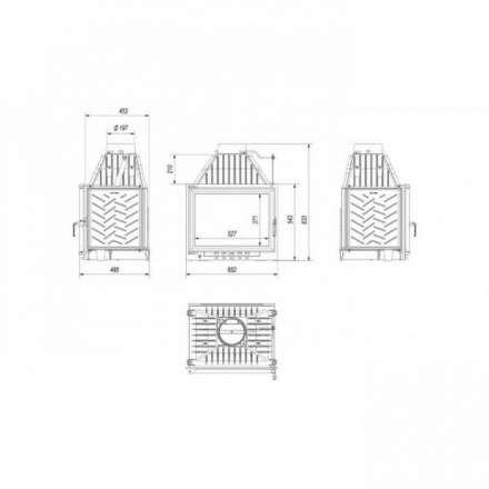 Каминная топка Kratki ZUZIA/ECO в Пинске