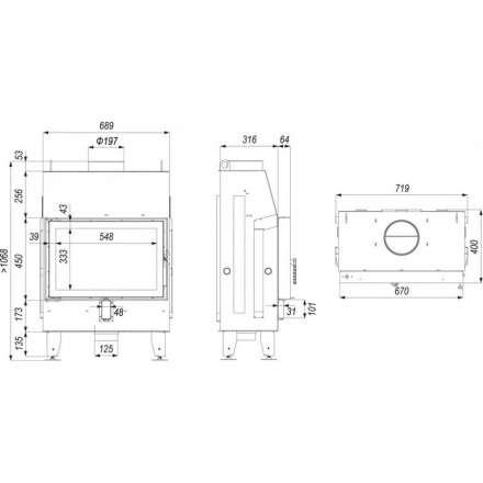 Каминная топка IMPULS SM в Пинске