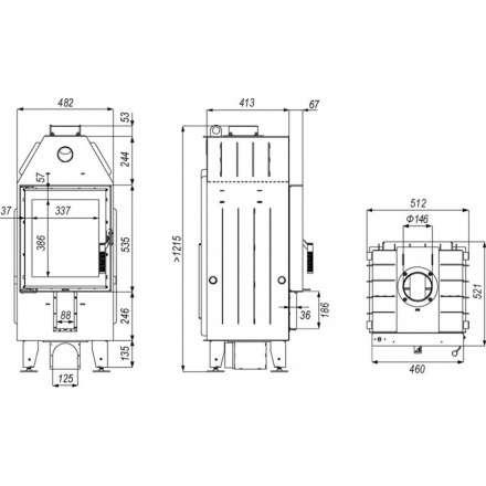 Каминная топка DEFRO HOME INTRA XSM в Пинске