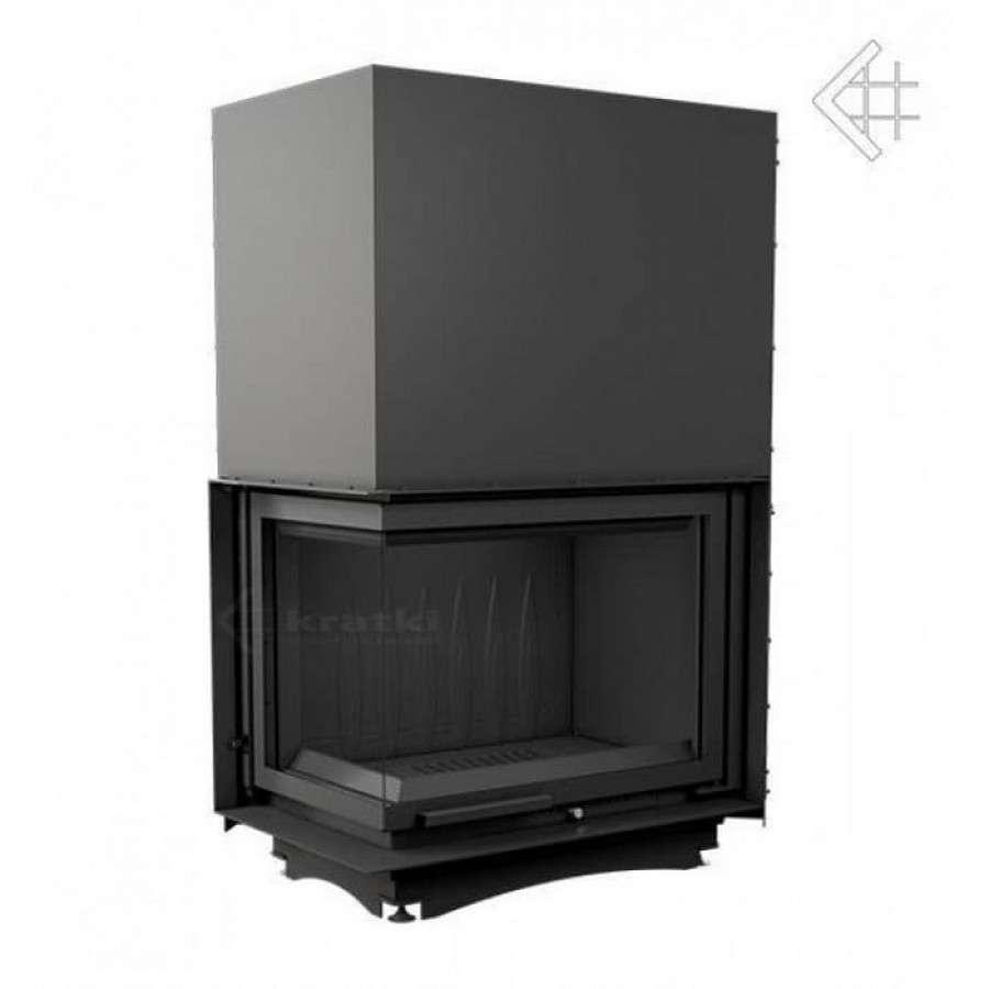 Каминная топка Kratki Amelia/L/BS/G (угловое стекло слева, гильотина) Амазонка бай фото в Пинске