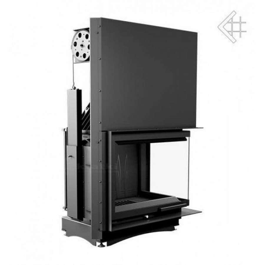 Каминная топка Kratki Amelia/P/BS/G (угловое стекло справа, гильотина) Амазонка бай фото в Пинске