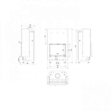 Каминная топка Kratki MBZ/PW/13/G/W в Пинске