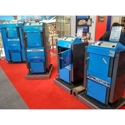 Твердотопливный котёл Atmos DC 32 S с горелкой и бункером Амазонка бай фото в Пинске