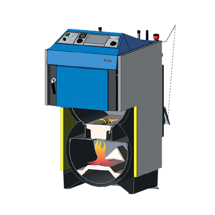 Твердотопливный котёл Atmos DC105 в Пинске