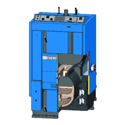 Твердотопливный котёл Atmos DC150 в Пинске