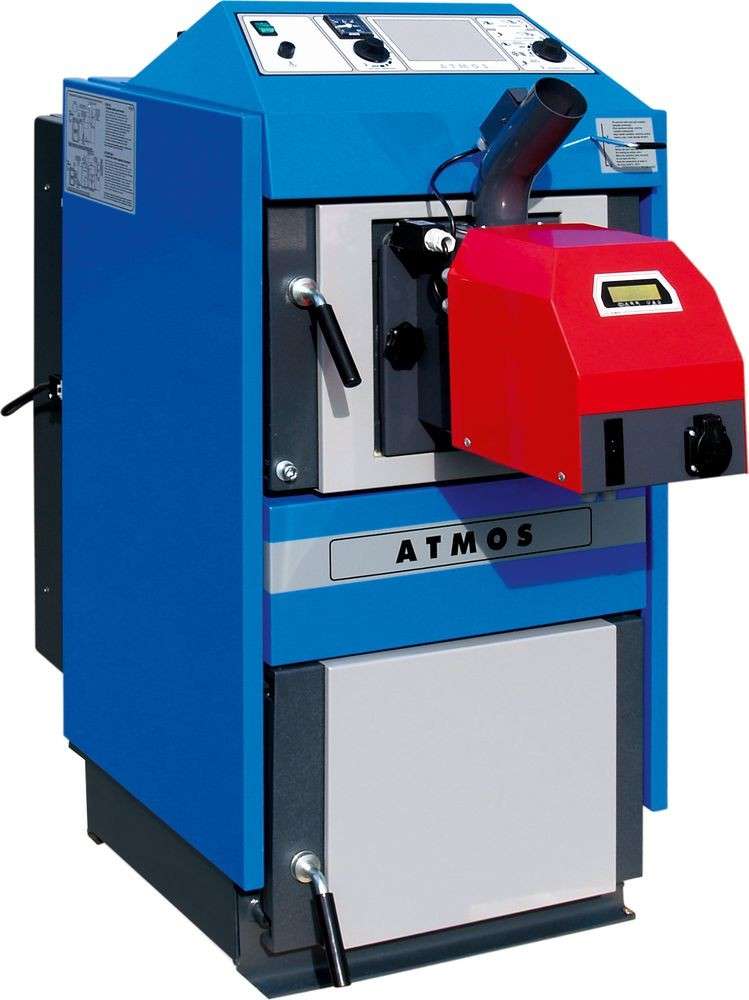 Твердотопливный котёл Atmos DC 50 S с пеллетной горелкой Амазонка бай фото в Пинске