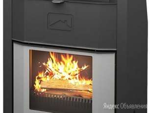 Стальной камин со стеклом Теплодар Сиеста 20 фото  в Пинске