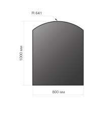 Лист напольный Везувий, 2мм, черный 1000*800*2 R641 в Пинске