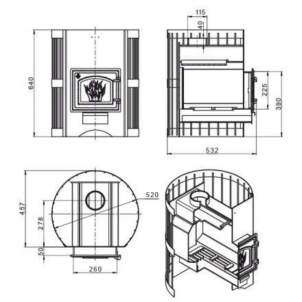 Печь для бани Везувий Скиф Стандарт 16 (ДТ-3) б/в 2022 в Пинске