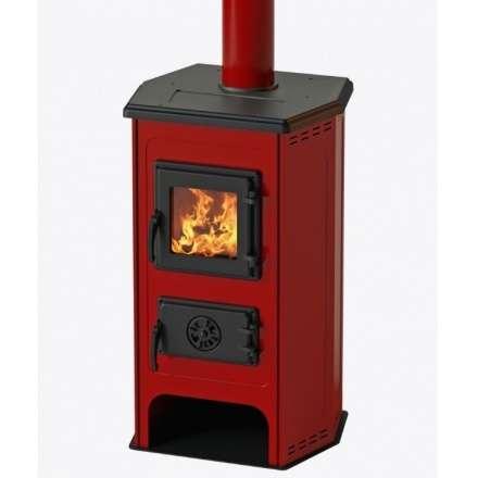 Печь-камин MBS Hit красный фото в Пинске