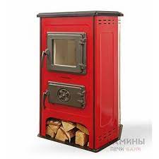 Купить Печь-камин MBS Hit красный сталь в Пинске Амазонка бай фото в Пинске