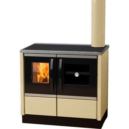 Плита на дровах MBS Thermo Rocky (с водяным контуром) кремовая фото в Пинске