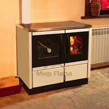 Купить Печь-камин MBS Thermo Rocky (с водяным контуром) кремовая в Пинске Амазонка бай фото в Пинске