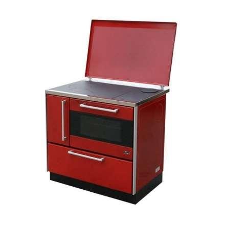 Плита на дровах MBS Royal 720 Plus P (с крышкой) красная Амазонка бай фото в Пинске