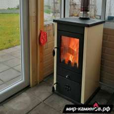 Печь-камин MBS Vesta Eco кремовая в Пинске