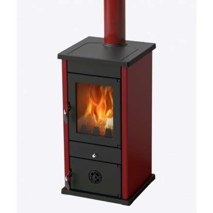 Печь-камин MBS Vesta Eco бордовая фото в Пинске